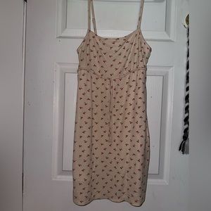 Urban Outfitters tan cherry dress 🍒